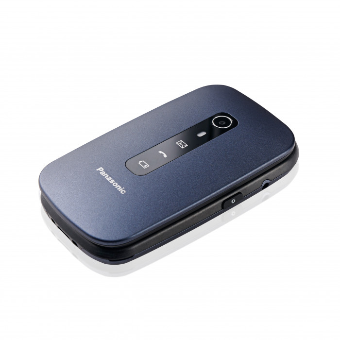 Panasonic KX-TU550 Cellulare a Conchiglia 4G Blu con Tasto Sos