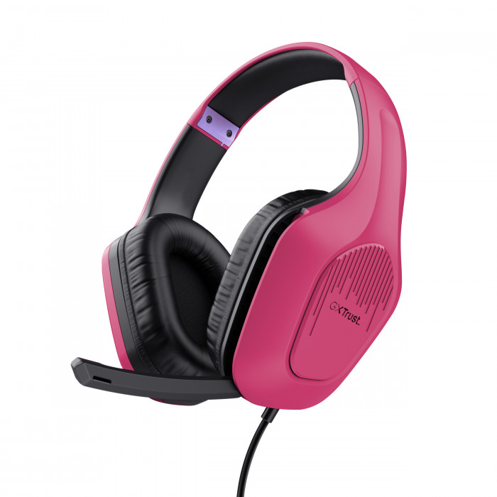 Trust GXT 415 Zirox Rosa Cuffie Gaming Over Ear con Microfono