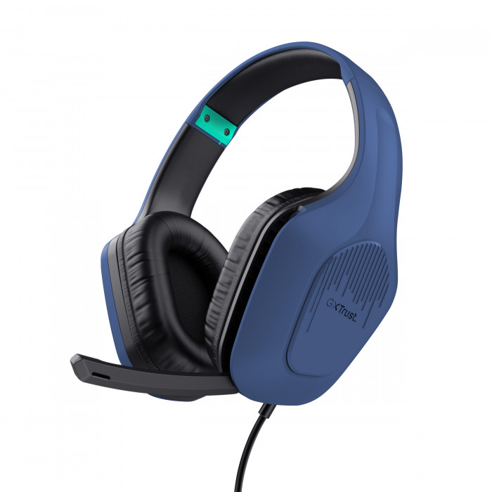 Trust GXT 415 Zirox Blu Cuffie Gaming Over Ear con Microfono