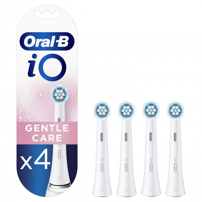 Oral-B IO 4 Testine Originali per Spazzolino Elettrico Gentle Care