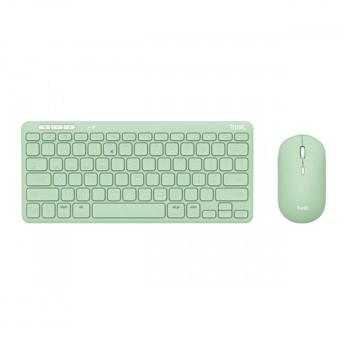 Trust Lyra Green Kit Tastiera e Mouse Wireless