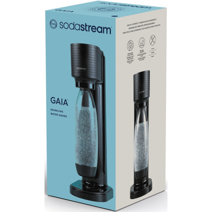 Sodastream 2270273 Gasatore Gaia Nero 1 Bottiglia da 1 Litro