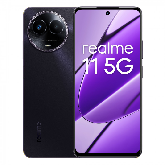 Realme R115 Glory Black Smartphone 6.72 Pollici FHD 256GB 5G