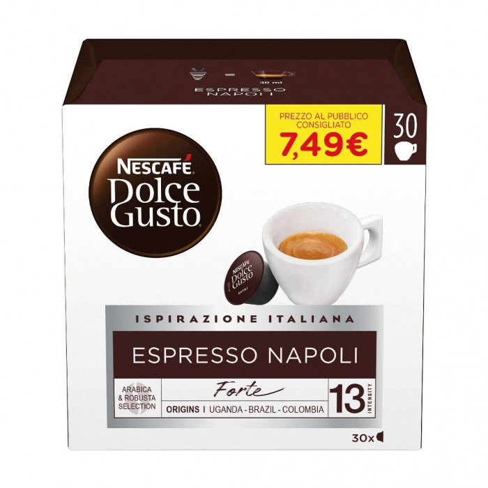 Nescafe 12400132 16 Pezzi Capsule Caffe Dolce Gusto Espresso Napoli