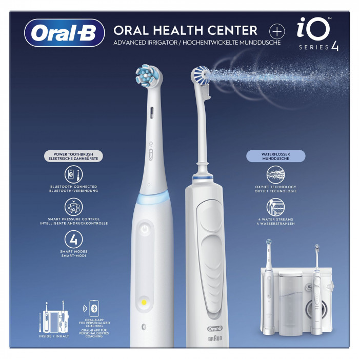 Oral-B Oral Center iO4 Spazzolino Elettrico con Idropulsore