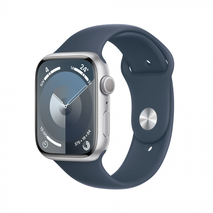 Apple MR9E3QLA Silver Blue Smart Watch 9 Gps 45Mm