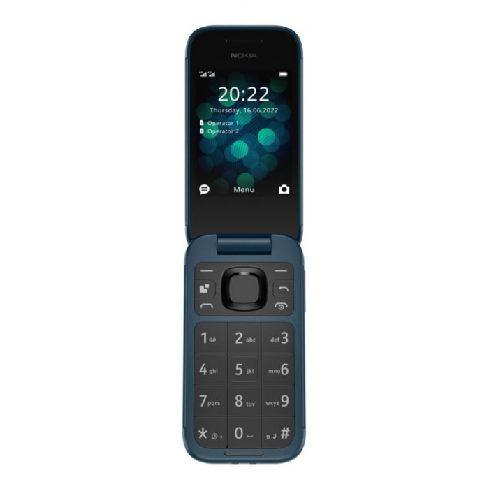 Nokia 2660 Blue Cellulare a Conchiglia 4G Dual Sim