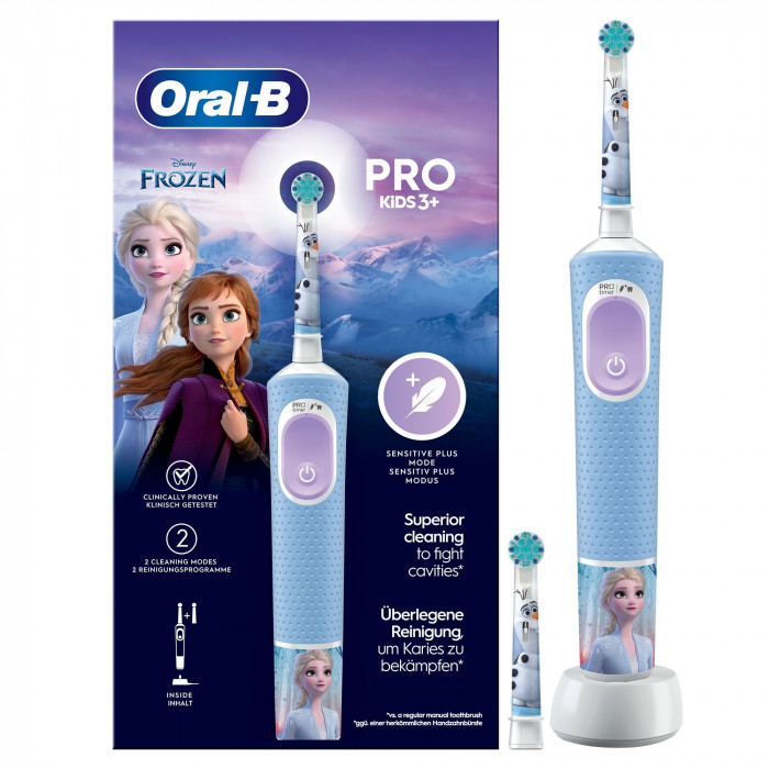 Oral-B Vitality Pro Frozen Spazzolino Elettrico Kids con 2 Testine