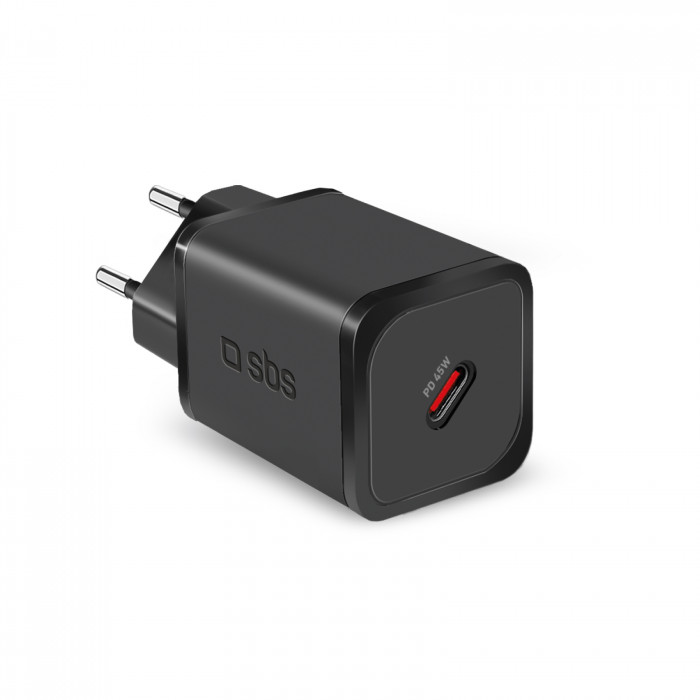 SBS Caricabatterie USB-C GaN da 45 Watt