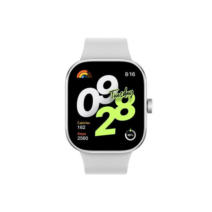 Xiaomi Redmi Watch 4 Silver Gray Smartwatch 1.97 Pollici con HyperOS