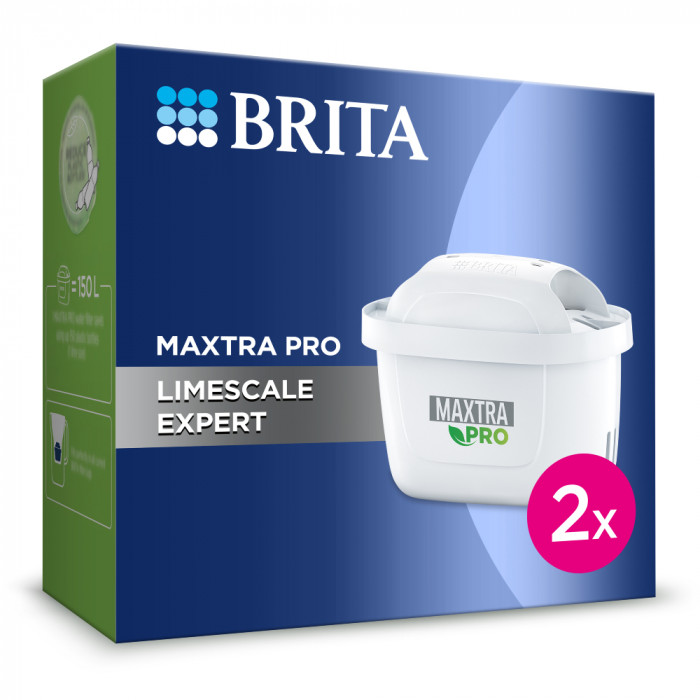 Brita Maxtra Pro Limescale Expert Confezione 2 Filtri per Caraffe Filtranti