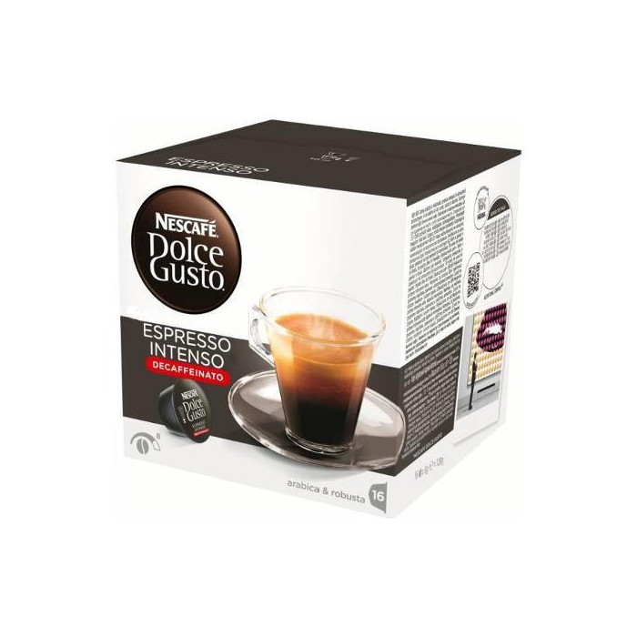 Nescafe Espresso Intenso Confezione 16 Capsule Comaptibili Caffe Dolce Gusto