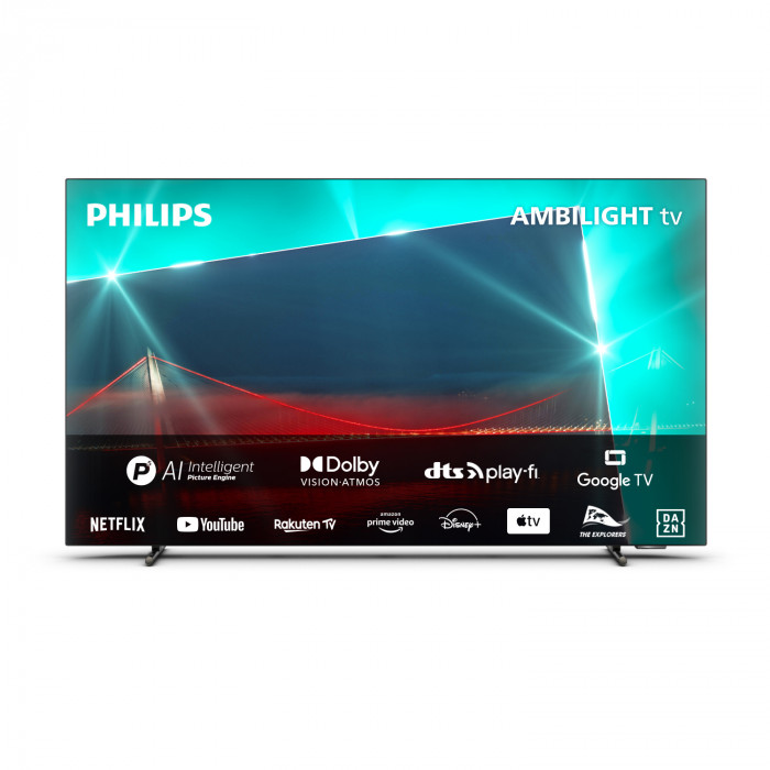 Philips 48OLED718 Smart TV Oled 48 Pollici UHD 4K Google TV Ambilight Tv