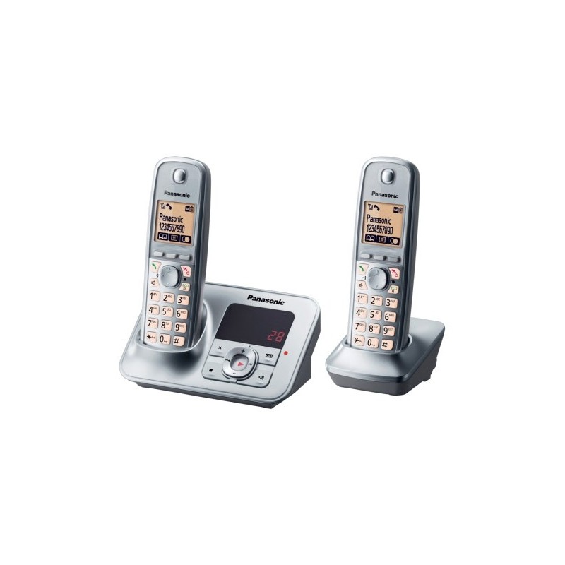 [OLD] Panasonic KXTG6622 Silver Telefono Cordless Duo Segreteria e Vivavoce