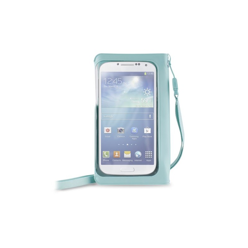 [OLD] Puro Water Wallet Booklet Azzurro per Smartphone Fino a 5 Pollici