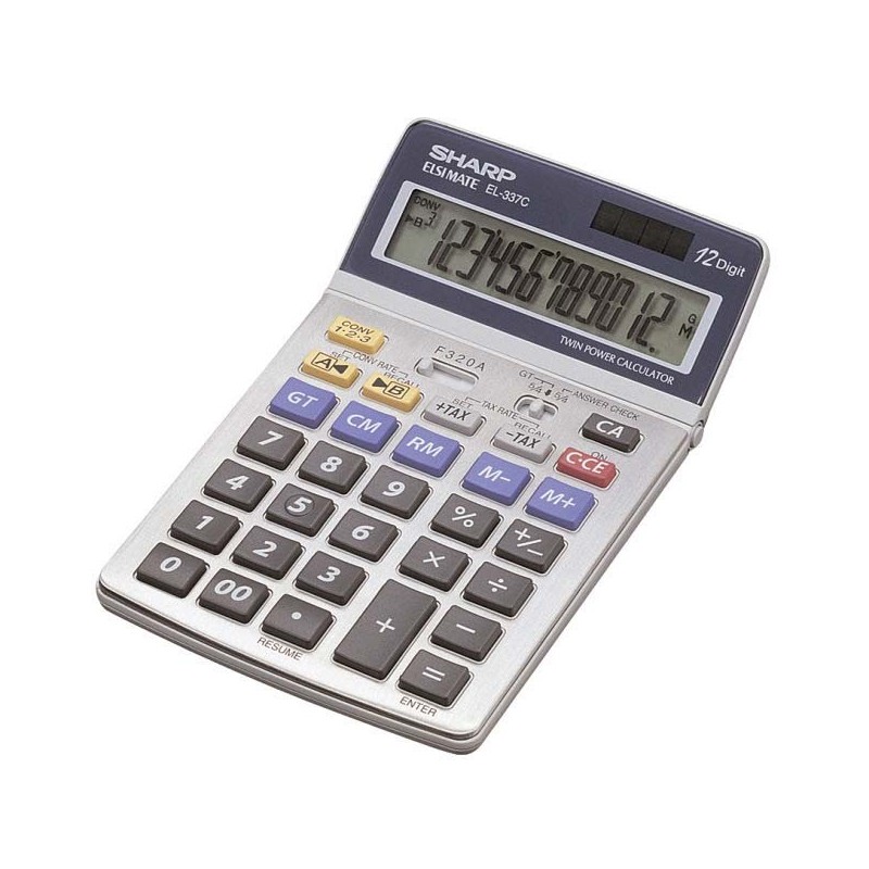 [OLD] Sharp EL337CB Calcolatrice 12 Cifre con Convertitore di Valuta