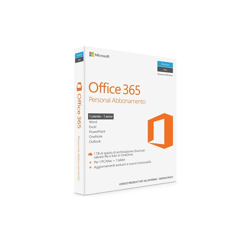 [OLD] Microsoft Office 365 Personal Abbonamento 1 Utente 1 Anno Solo Product Key