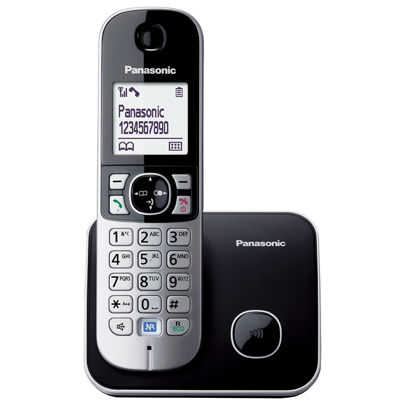[OLD] Panasonic KX-TG6811 DECT Telefono Cordless Nero e Bianco con Vivavoce