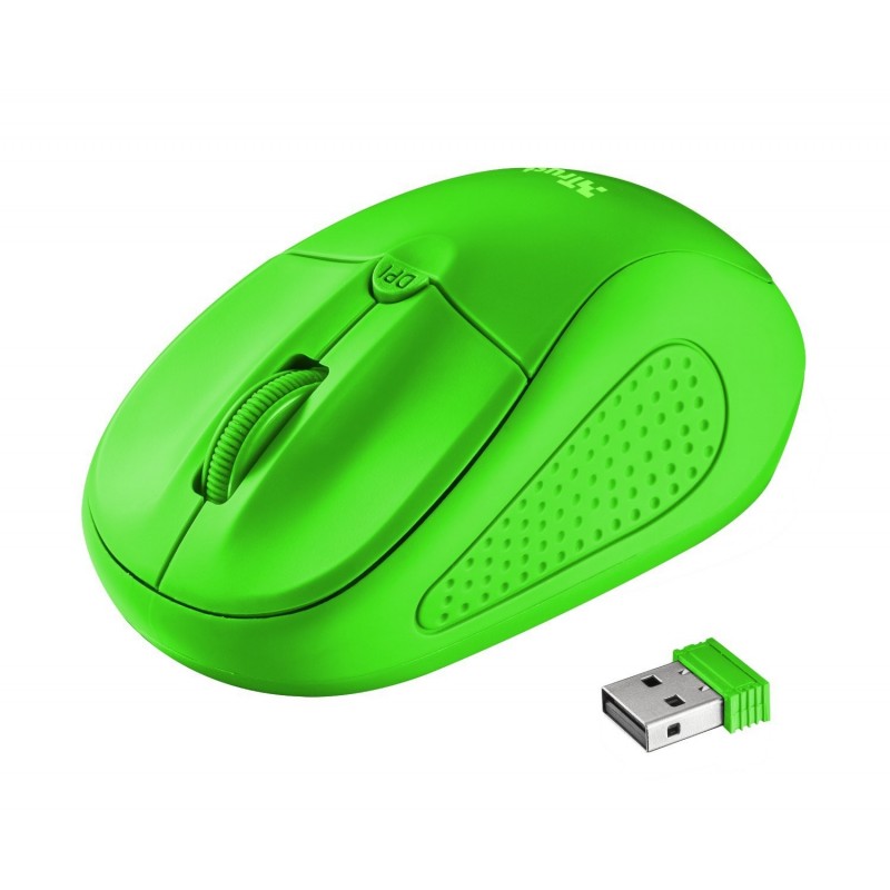 [OLD] Trust PRIMO RF Neon Green Mouse Ottico Wireless Ambidestro