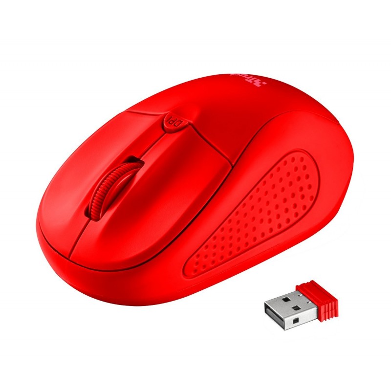 [OLD] Trust PRIMO RF Rosso Mouse Ottico Wireless Ambidestro