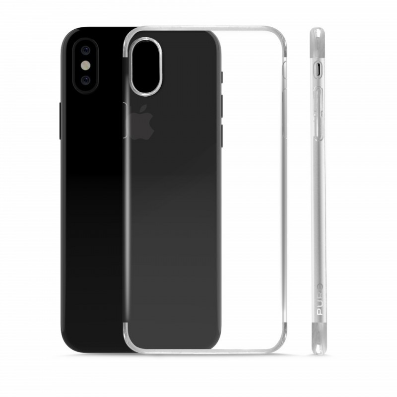 [OLD] Puro Verge Crystal Silver Cover per iPhone X