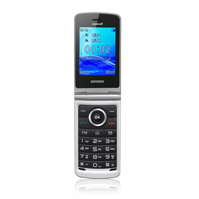 [OLD] Brondi Magnum 3 Bianco Telefono Cellulare con Tasti Dual Sim