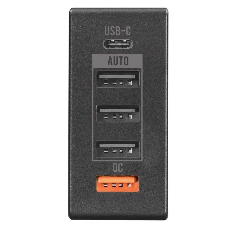 [OLD] Trust Caricabatterie USB Universale 52W Ultrarapido con 5 Porte