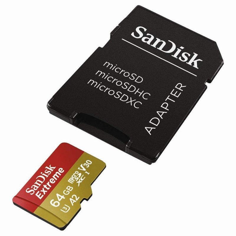 [OLD] Sandisk SDSQXA2064GGN6AA Scheda di Memoria Micro SD da 64 GB con Adattatore