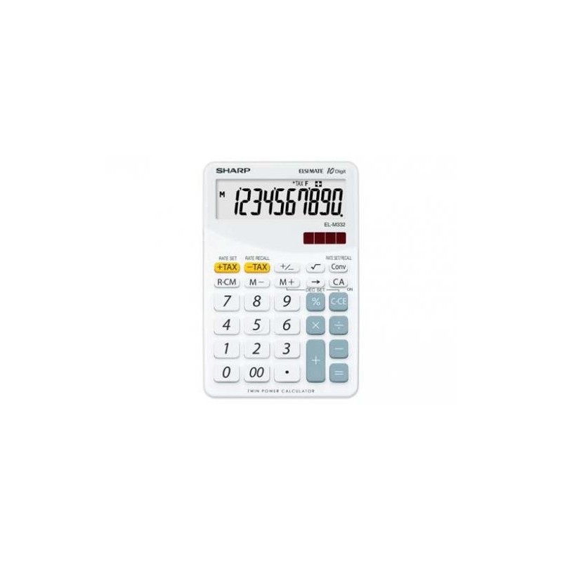 [OLD] Sharp EL-332BWH Bianca Calcolatrice 10 Cifre 