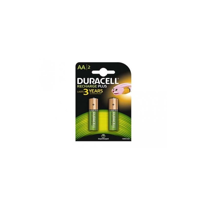 Duracell Batterie Ricaricabili Confezione da 2 Pezzi
