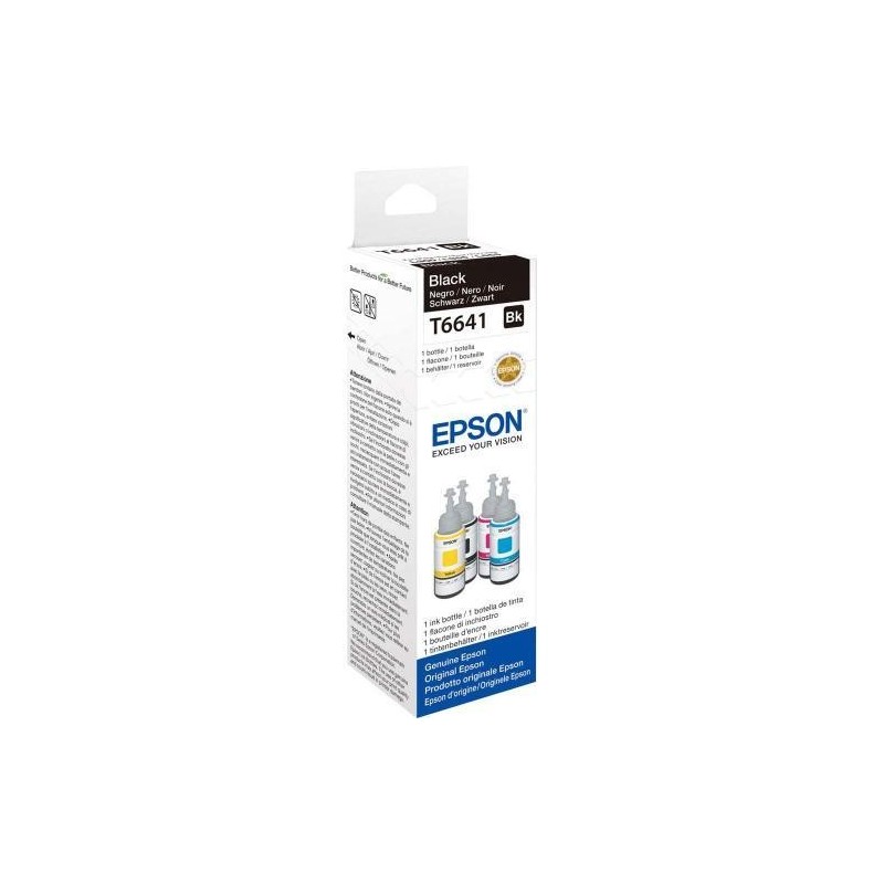 Epson T664 Nero Flacone Inchiostro 70 ml per Stampanti EcoTank 