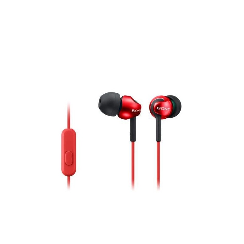 [OLD] Sony MDR-EX110 AP Rosso Auricolari In-ear per Smartphone 
