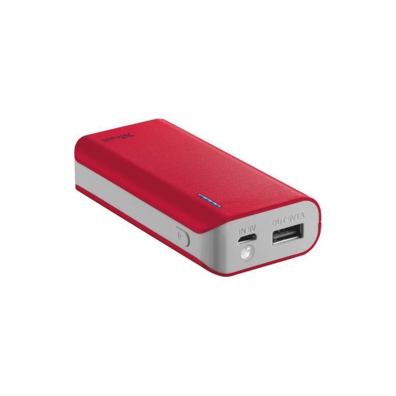 [OLD] Trust Primo 4400 Rosso Power Bank Caricabatterie 4400 mAh