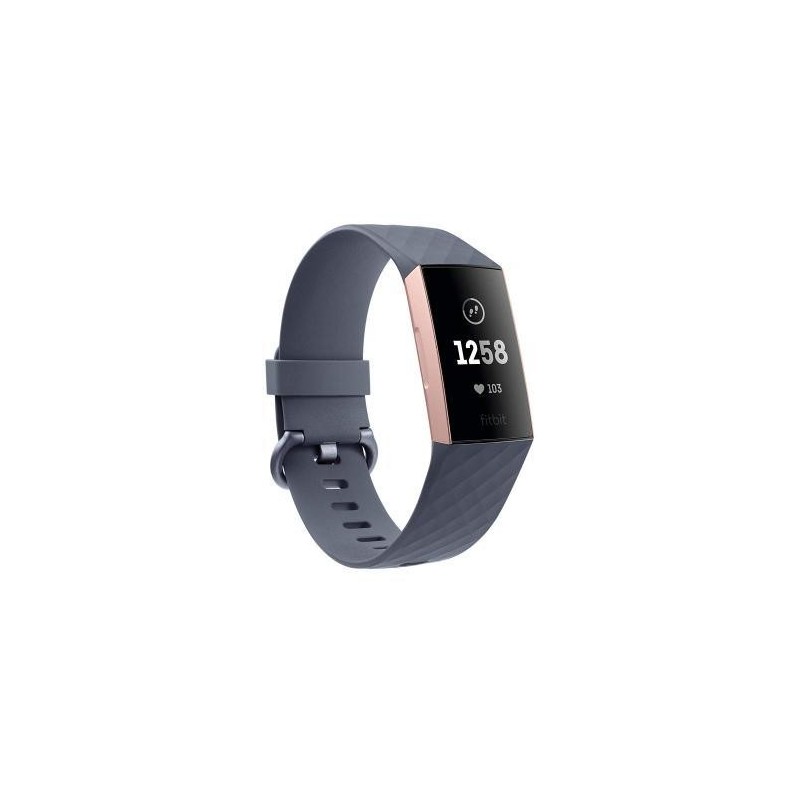[OLD] Fitbit Charge 3 Rosa e Blu Tracker con Monitoraggio Battito Cardiaco e Sonno