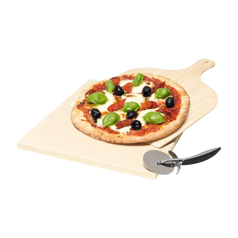 [OLD] Electrolux E9OHPS1 Set Pietra Refrattaria per Pizza con Paletta e Tagliapizza