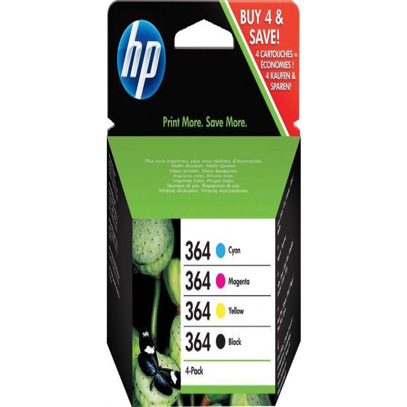 HP 364 Multipack 4 Cartucce d'Inchiostro