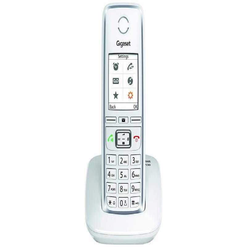 [OLD] Siemens Gigaset C530 Bianco Telefono Cordless con Vivavoce