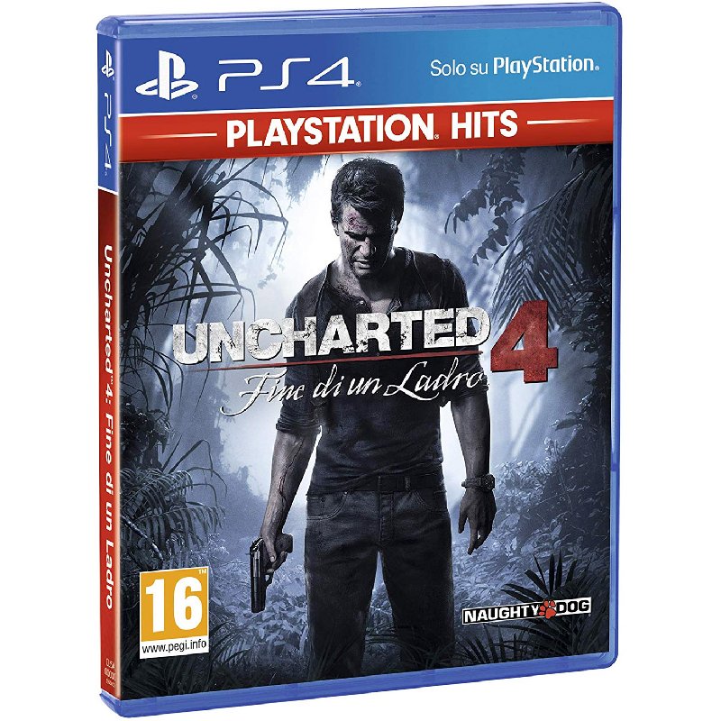 [OLD] Videogioco per PS4 Versione PS Hits Uncharted 4 Fine di un Ladro