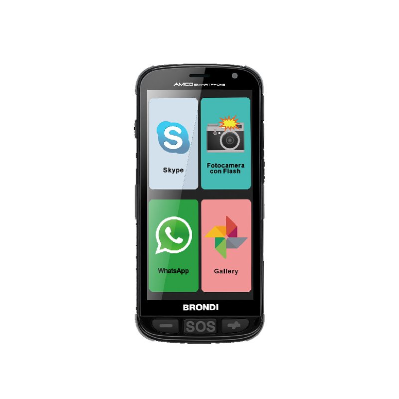 [OLD] Brondi Amico Smartphone Cellulare Touch Dual Sim con Tasto SOS