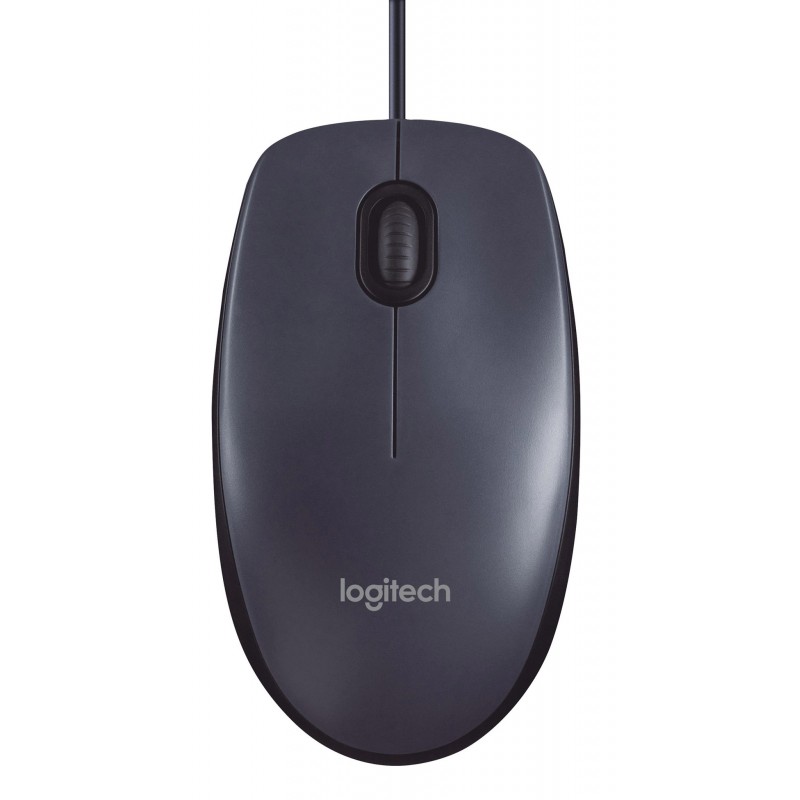 [OLD] Logitech M100 Grigio Mouse Ottico a Filo 1000 DPI USB Ambidestro