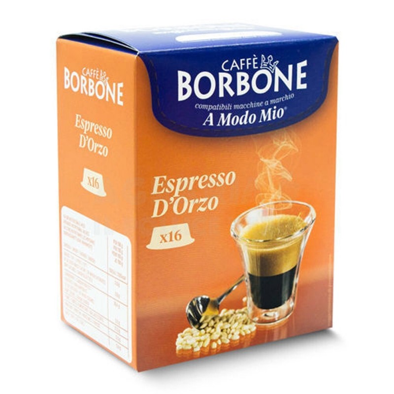 Caffe Borbone Confezione 16 Capsule Orzo Compatibili A Modo Mio