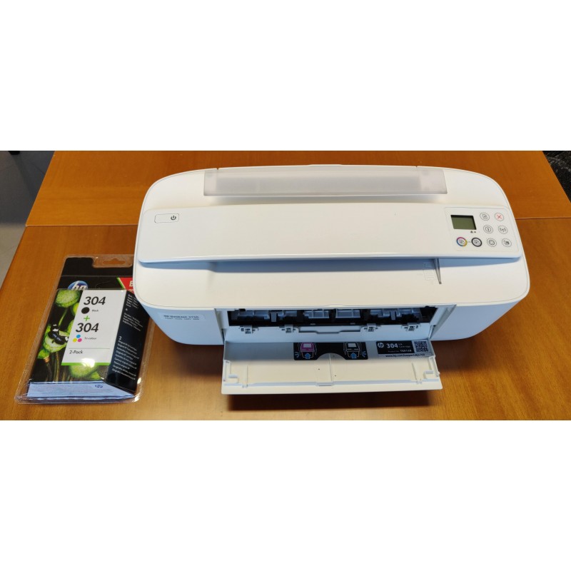 Stampante Multifunzione Wi-Fi HP DeskJet 3750 Grigia con Cartucce Multipack