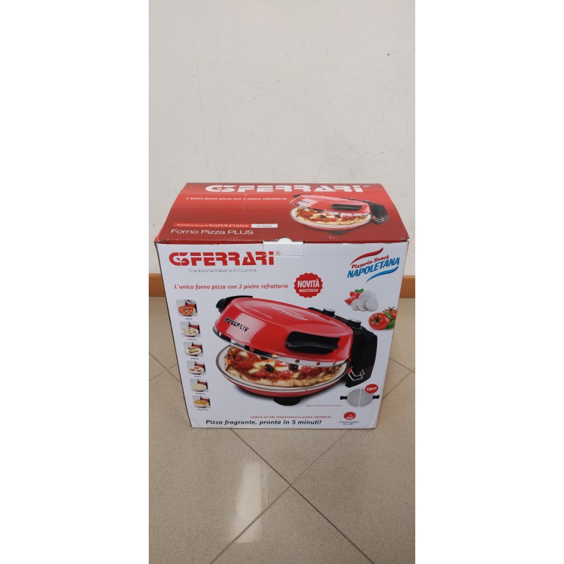 G3 Ferrari Pizzeria Snack Napoletana Forno per Pizza 1200W 2 Pietre  Refrattarie [USATO]