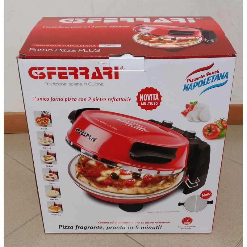 G3 Ferrari Pizzeria Snack Napoletana Forno per Pizza 1200W 2 Pietre  Refrattarie [USATO]