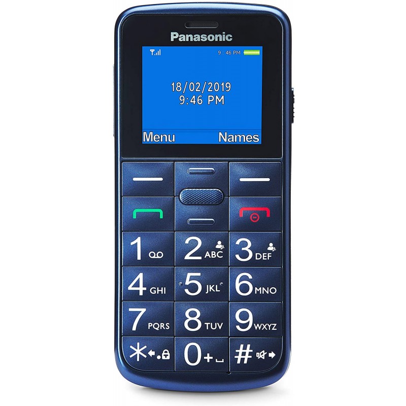 Panasonic KXTU110EXC Blu Cellulare Standard Senior Dual Sim