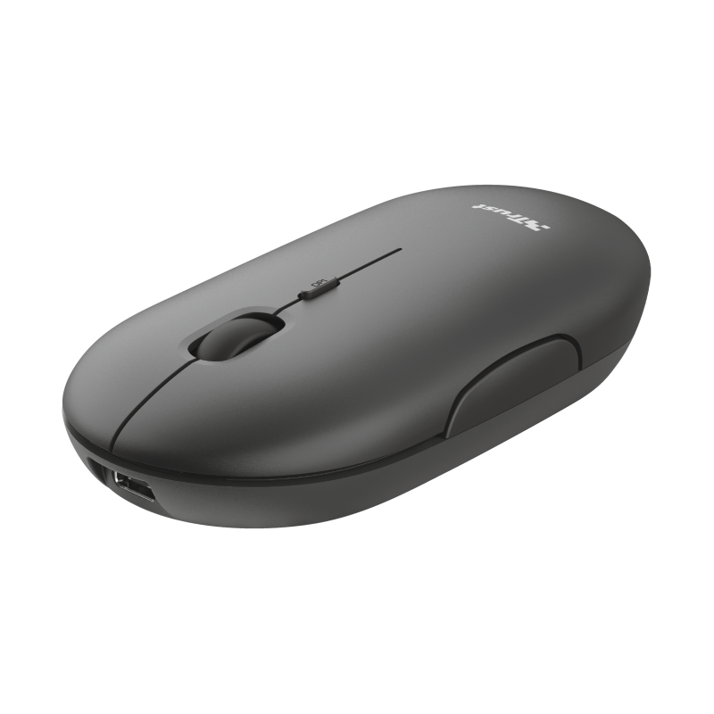 Trust Puck Nero Mouse Wireless Ricaricabile Ultrasottile