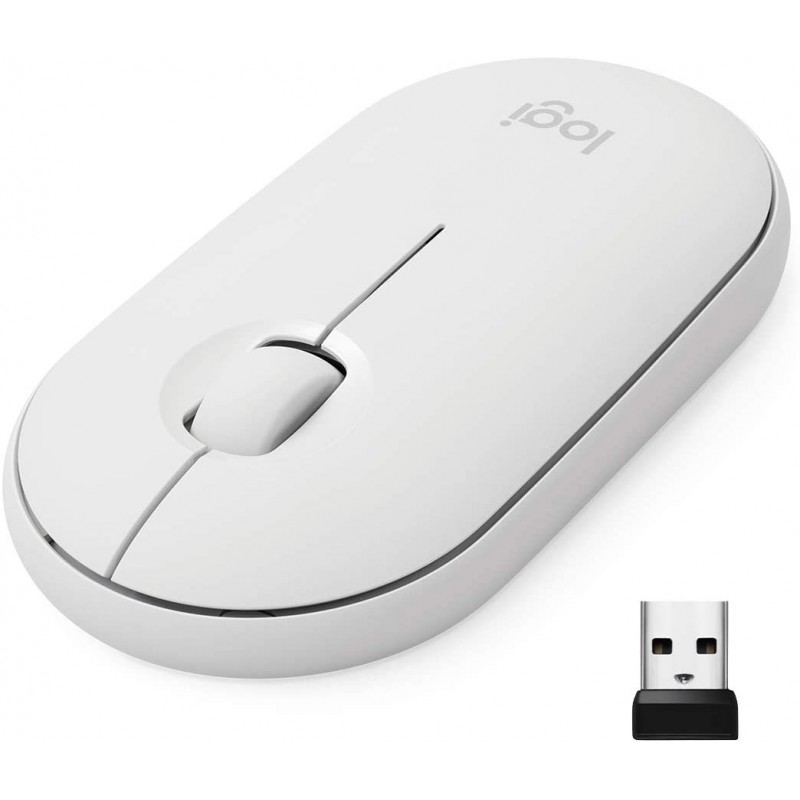 [OLD] Logitech 910005716 N800 Mouse Mouse wireless BT 3 tasti Pebble M350 off white§