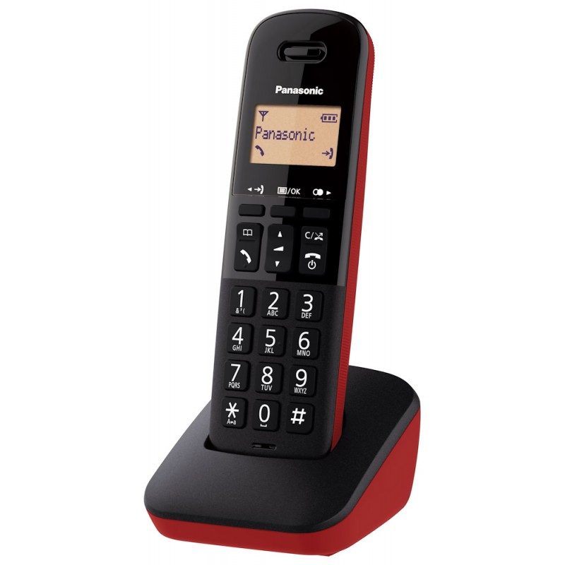 KX-TGB610JTR Rosso Telefono Cordless con Tasto Dedicato per Blocco Chiamate