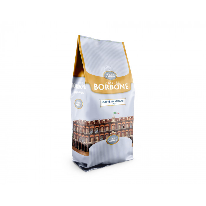 Caffe Borbone Confezione 1 Kg Caffe in Grani Miscela Suprema