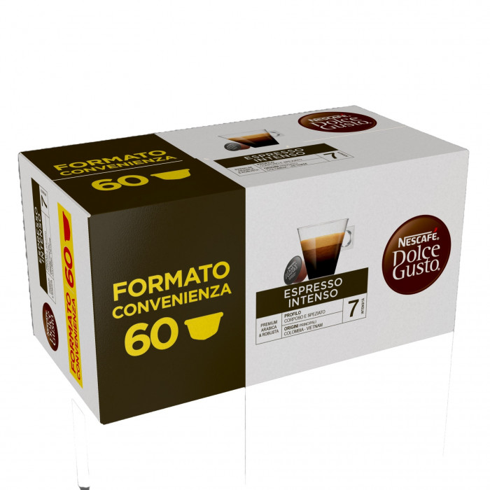 Nescafe Dolce Gusto Espresso Intenso Megapack 60 Capsule Caffe